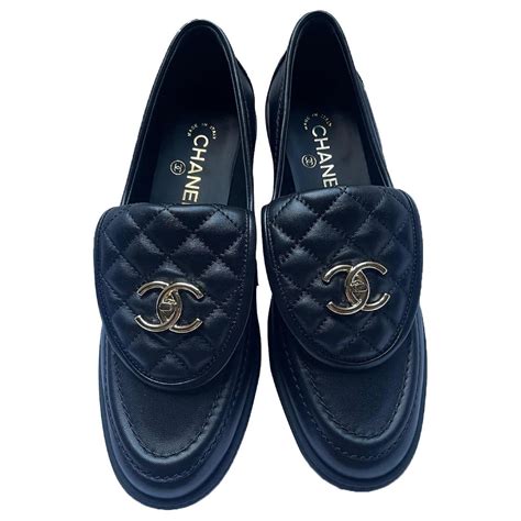 mocassin femme chanel|chanel moccasins shoes.